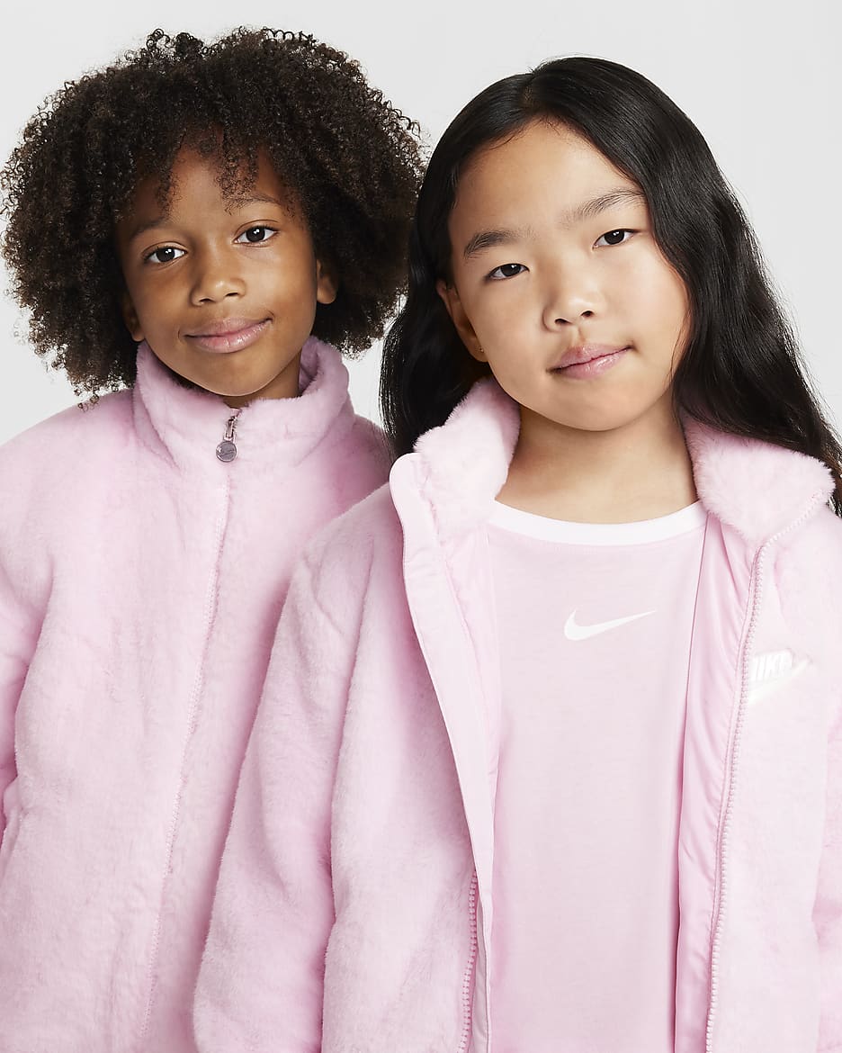 Nike Younger Kids Faux Fur Jacket. Nike IE